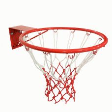 Basketball hoop no. 7 45 cm with white-red net