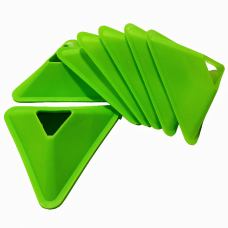 Triangular training chips green 