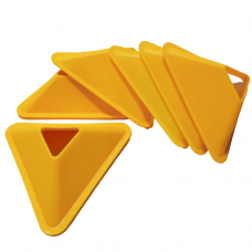 Triangular training chips yellow