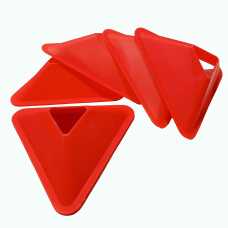 Triangular training chips red